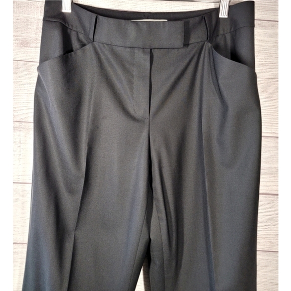 Ellen Tracy Womens Tropical Wool Pants Flat Front Size 8 Pockets Careerwear - Picture 2 of 10